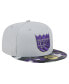 Фото #2 товара Men's Gray Sacramento Kings Active Color Camo Visor 59Fifty Fitted Hat