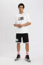 Фото #2 товара Футболка Defacto NBA Wordmark Oversize Fit