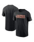 Фото #1 товара Men's Black San Francisco 49ers Primetime Wordmark Essential T-Shirt