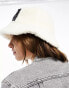 Фото #4 товара Calvin Klein Jeans sherpa bucket hat in white