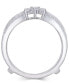 ფოტო #3 პროდუქტის Diamond Enhancer Ring Guard (5/8 ct. t.w.) in 14k White Gold