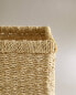 Rectangular seagrass basket