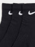 Nike Training Everyday Lightweight 3 pack ankle socks in black
