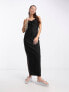 Фото #1 товара Daisy Street linen look cami maxi dress with tie front