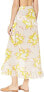 Echo Design 256814 Women's Lily Ruffle Wrap Skirt Swimwear Stone Size OS