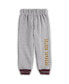 ფოტო #2 პროდუქტის Toddler Boys Maroon and Heathered Gray Minnesota Golden Gophers Poppies Pullover Hoodie and Sweatpants Set