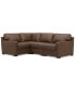 Фото #1 товара Radley 101" 4-Pc. Leather Corner Sectional, Created for Macy's