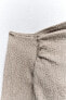 Асимметричный топ из рельефной ткани ZARA