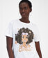 ფოტო #3 პროდუქტის Juniors' Barbie Graphic Print T-Shirt