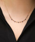 ფოტო #2 პროდუქტის Black Sapphire Mini Cluster 17" Collar Necklace (7/8 ct. t.w.) in 14k Gold-Plated Sterling Silver