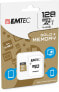 EMTEC microSD Class10 Gold+ 128GB - 128 GB - MicroSDXC - Class 10 - 85 MB/s - 21 MB/s - Black,Gold