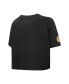 ფოტო #3 პროდუქტის Women's Black New York Knicks Holiday Glam Boxy T-shirt