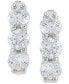 ფოტო #4 პროდუქტის Lab Grown Diamond Small Hoop Earrings (2-3/8 ct. t.w.) in 14k White Gold