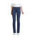Фото #4 товара Tall Tall Recover Mid Rise Straight Leg Blue Jeans