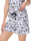 ფოტო #3 პროდუქტის Women's Printed Comfy 2 Piece Tank Top with the Shorts Pajamas Set