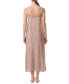 ფოტო #2 პროდუქტის Women's Printed Side-Split Long Chemise