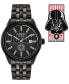 Фото #8 товара Eco-Drive Men's Star Wars Darth Vader Black-Tone Stainless Steel Bracelet Watch 41mm Gift Set