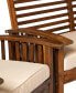 Фото #3 товара Acacia Patio Chat Set - 3 Pieces