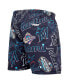 Фото #2 товара Men's Black Miami Marlins Toss Logo Woven Shorts