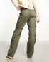 New Look oversized cargo trouser in khaki