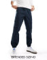 Фото #1 товара ASOS DESIGN tapered pull on trouser in dark navy