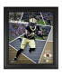 Фото #1 товара Alvin Kamara New Orleans Saints Framed 15" x 17" Impact Player Collage with a Piece of Game-Used Football - Limited Edition of 500