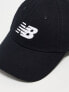 New Balance logo baseball cap in black