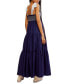 ფოტო #2 პროდუქტის Women's V-Neck Tiered Maxi Dress