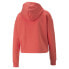 Фото #2 товара Puma Power Tape Cropped Pullover Hoodie Womens Pink Casual Outerwear 67223935