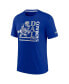 Фото #3 товара Men's Royal Dallas Cowboys Wordmark Logo Tri-Blend T-shirt
