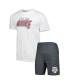 ფოტო #1 პროდუქტის Men's Charcoal, White Texas A&M Aggies Downfield T-shirt and Shorts Set