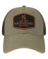 Фото #3 товара Men's Gray Northwestern Wildcats Practice Old Favorite Trucker Snapback Hat