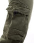 Фото #6 товара Pimkie straight leg cargo trousers in khaki