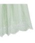 ფოტო #2 პროდუქტის Big Girls Organic Sleeveless Ruched Party Dress with Embroidered Hem