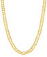 ფოტო #1 პროდუქტის Men's Mariner Link 22" Necklace (6-1/2mm) in 14k Gold-plated Sterling Silver