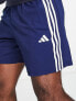 adidas Training Train Essentials 3 stripe shorts in navy