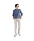 ფოტო #2 პროდუქტის Men's Blue Textured Knit Pullover Sweater