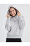 W Essential Hoodie Sweatshirt S232243- Kadın Kapüşonlu Sweatshirt Gri