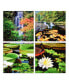 Фото #1 товара "Amazon'S Water Lilies" Frameless Free Floating Reverse Printed Tempered Glass Nature Scapes Wall Art, 20" x 20" x 0.2" Each