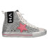 Vintage Havana Alive Glitter High Top Womens Silver Sneakers Casual Shoes ALIVE