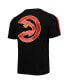 ფოტო #2 პროდუქტის Men's Black Atlanta Hawks Mesh Capsule Taping T-shirt
