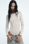 Modal bodysuit with long sleeves