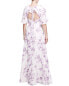 Marchesa Notte Rome Printed Long Gown Women's