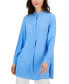 Фото #1 товара Women's Split-Neck Long-Sleeve Nehru Tunic