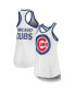 Фото #1 товара Women's White Chicago Cubs Tater Racerback Tank Top