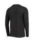 ფოტო #3 პროდუქტის Men's Orange and Heathered Charcoal Oklahoma State Cowboys Meter Long Sleeve T-shirt and Pants Sleep Set