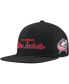 ფოტო #1 პროდუქტის Mitchell Ness Men's Black Columbus Blue Jackets Core Team Script 2.0 Snapback Hat