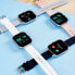 Фото #3 товара Наручные часы PlayZoom Kids Silicone Smartwatch Tie Dye Unicorn Print 42mm Gift Set