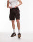 Topman cargo short in brown Коричневый, S - W32 - фото #3