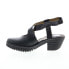 Фото #3 товара Fly London Wage WAGE368FLY-000 Womens Black Leather Strap Heels Shoes 36